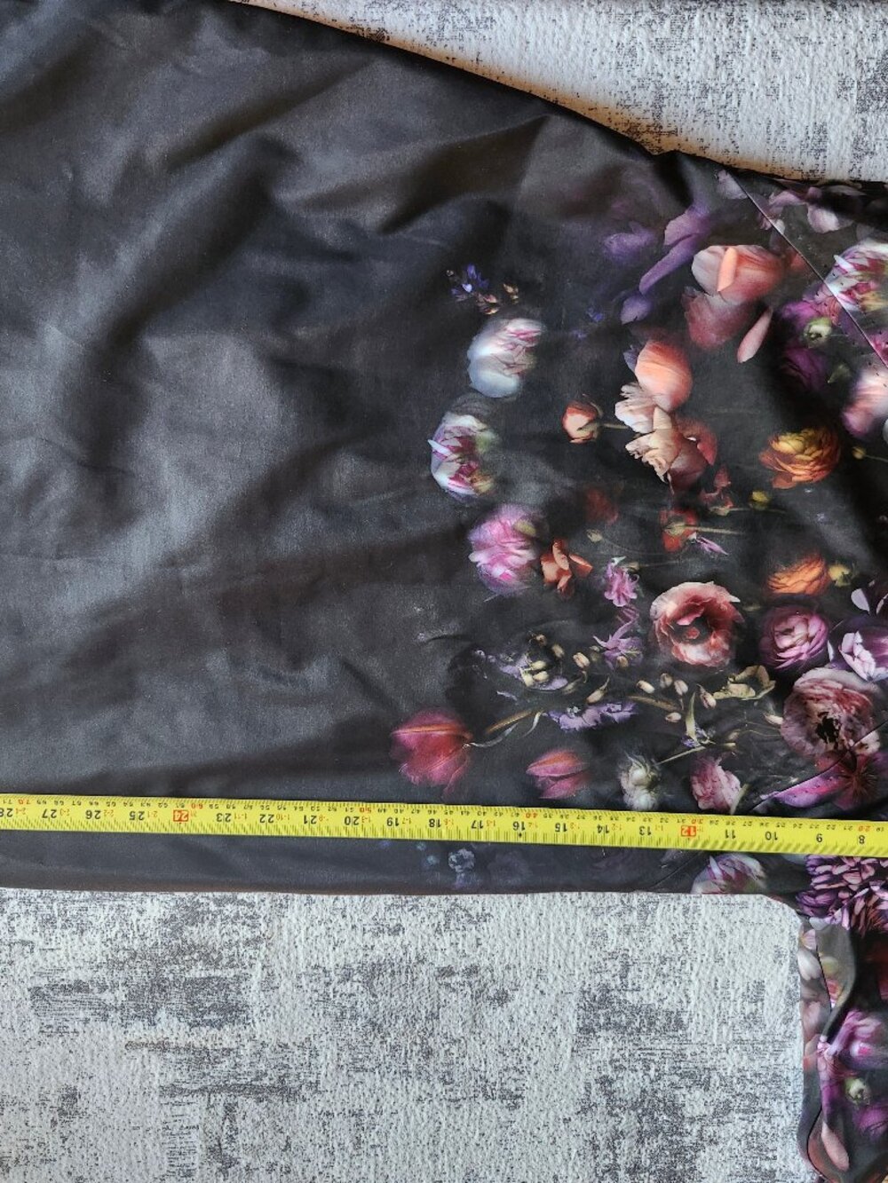 Ted Baker London Shadow Floral ATIENO Black Floral 3/4 Sleeve Dress - Picture 14 of 16